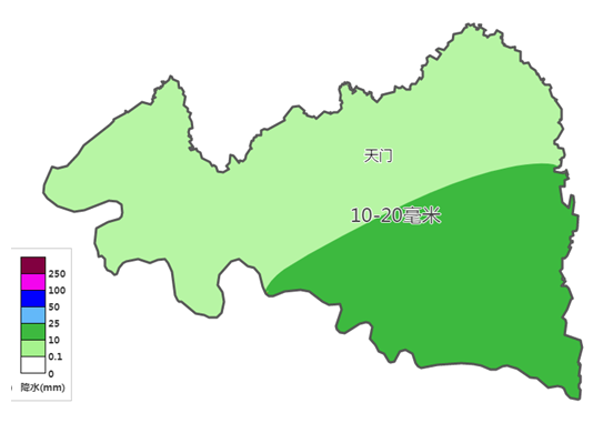 天門7月17日8時雨情快報